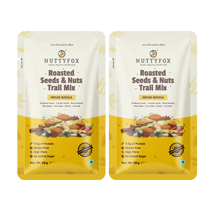 NuttyFox 8 in 1 Super Nuts & Seeds Mix -Indian Masala