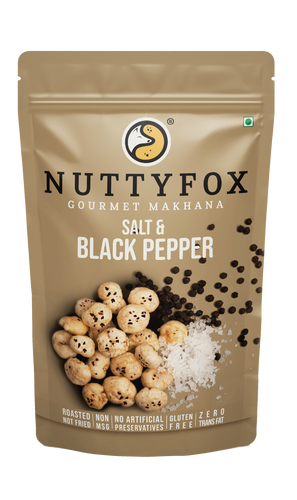 NuttyFox Gourmet Makhana - Salt & Pepper